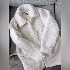 H&M Faux Shearling White Jacket